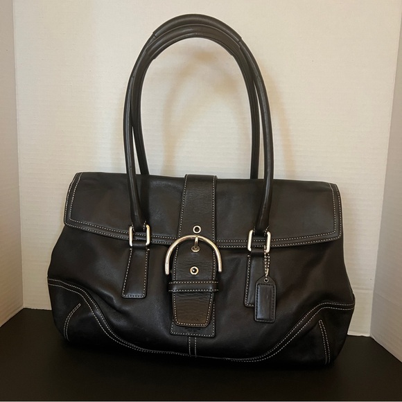 Coach Vintage Hamptons Soho Leather Satchel Bag Shoulder Bag Purse - Picture 1 of 15